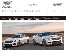 Tablet Screenshot of cadillacvclub.com